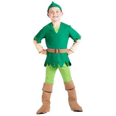 Afbeelding van Peter Pan costume disguise fancy dress boy Toon Studio (Size 5 7 years)