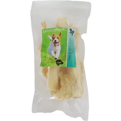 Afbeelding van Natuurlijke Snack lamskophuid 50g in zak Gebr de boon