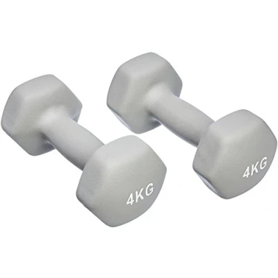 Afbeelding van Basics neopreen halters gewichten (set van 2, 1 kg 5 halters)