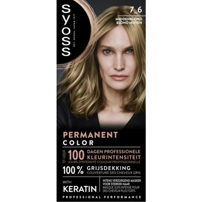 Afbeelding van Syoss Baseline 7 6 Middenblond Haarverf 3 stuks
