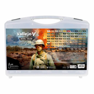 Afbeelding van Vallejo Model Kleur 70253 Militaire Koffer (80x18ml)
