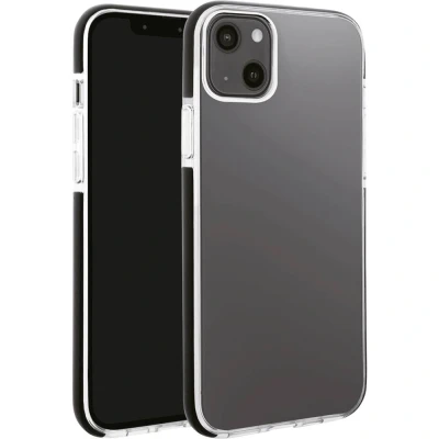 Afbeelding van Vivanco Rock Solid Backcover Apple iPhone 13 Transparant, Zwart Inductieve lading, Stootbestendig