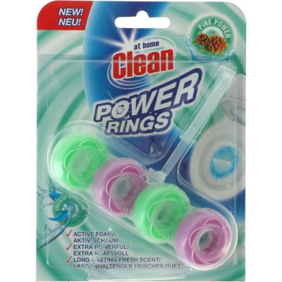 Afbeelding van At Home Clean Toiletblok Power Rings Pine 40 gram