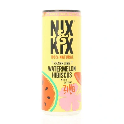 Afbeelding van Nix &amp; Kix Watermelon Hibiscus Blikje, 250 ml