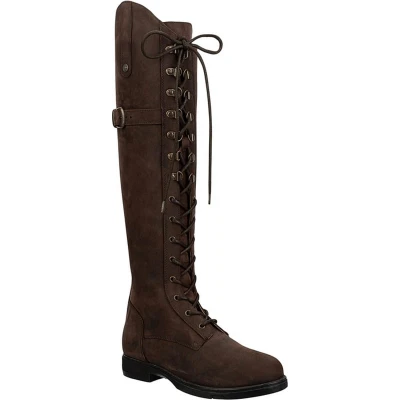 Afbeelding van SUEDWIND© Longford Winterrijlaarzen lederen laarzen robuust nubuck bovenleer gevoerd waterafstotend outdoor boots gassiwandelen, stal, paardrijden, Waxy Brown, 39 EU