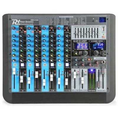 Afbeelding van Power Dynamics PDM S1204 professionele 12 kanaals mixer