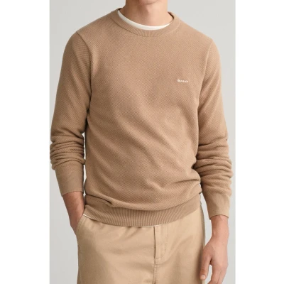 Afbeelding van GANT C NECK Trui, Heren, Maat: 4XL, Dark khaki