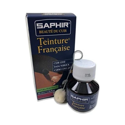 Afbeelding van Saphir Teinture française leerverf 100 Diepzwart