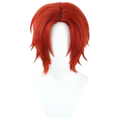 Afbeelding van Anime Cosplay Pruik Shanks Red Short Halloween Costume Pruik,Voor partij carnaval
