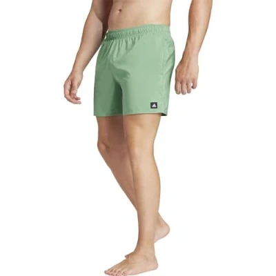 Afbeelding van Adidas heren Solid CLX zwemshorts met steekzakken in de kleur Groen, maat: M