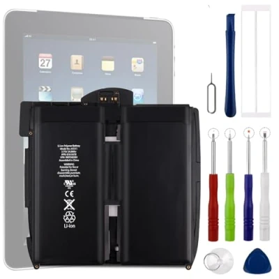 Afbeelding van Upplus A1315 vervangende accu compatibel voor iPad 1st Gen 741 0025 A 3,75V 6600mAh A1219 A1337 616 0448 met Toolkit