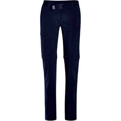 Afbeelding van Maier Sports dames Inara slim zip wandelbroek, afritsbare outdoorbroek, trekkingbroek met afneembare broekspijpen, fit