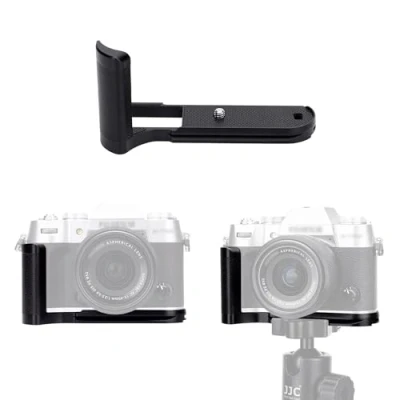 Afbeelding van JJC Metalen handgreep voor Fujifilm Fuji X T50 Camera Arca Swiss Type Quick Release Plate Anti Slip L beugel Verbeterde Grip, Zwart
