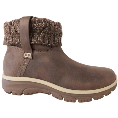 Afbeelding van Skechers Korte Laars Hands Free Slip Ins 168033 CHOC Easy Going Cozy Weather 2 Zwart Chocolade Bruin