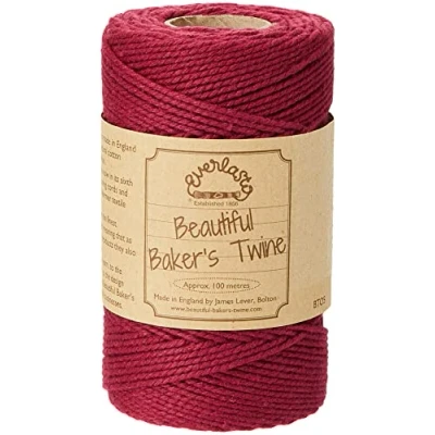 Afbeelding van 100m Everlasto Solid &#039;Beautiful Bakers Twine&#039; (ongeveer 2 mm) (Bourgondië)