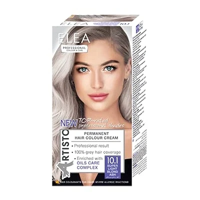 Afbeelding van Permanente haarkleur Elea Professional Color &amp; Care, nr. 10.1, super lichtblonde as, 123 ml