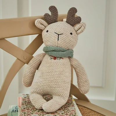 Afbeelding van LOBERON Knuffeldier Papillia beige/bruin