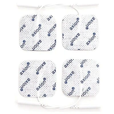 Afbeelding van 4 elektroden/pads zelfklevend 40x40mm verenigbaar met TENS en EMS prikkelstroomapparaten 2 mm stekkeraansluiting