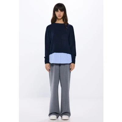 Afbeelding van Springfield Trui, Dames, Maat: 32, Dark blue