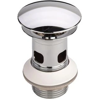Afbeelding van Viega Visign V1 schachtplug+overloop 1.1/4&quot; niet afsl. 75 mm chroom