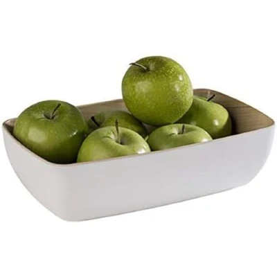 Afbeelding van APS &quot;Frida&quot; kom, 1/4 schaal, melamine voor 1,8 liter inhoud, 26,5 x 16,2 cm, 7,5 cm hoog, wit