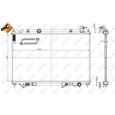 Afbeelding van NRF Radiateur 56089