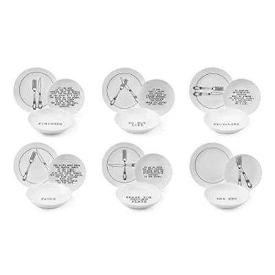 Afbeelding van Excelsa Galateo Diner Set 18 Stuks, Porselein