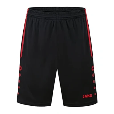 Afbeelding van JAKO Allround Sportbroek, Uniseks Volwassene, Zwart/Sportrood, L