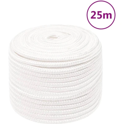 Afbeelding van vidaXL Boottouw 14 mm 25 m polypropyleen volwit