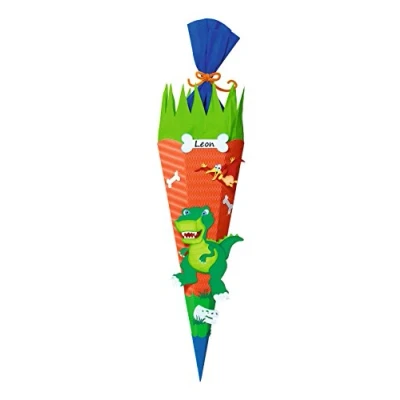Afbeelding van Ursus 9850025 schooltas knutselset Dino, zeshoekig, hoogte ca. 68 cm, diameter 20 inclusief knutselhandleiding en sjabloon, om zelf te knutselen, ideaal voor de eerste schooldag