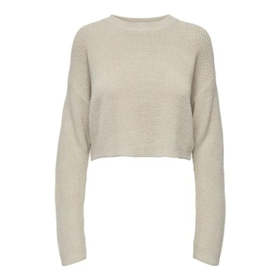 Afbeelding van ONLY Malavi L/S Cropped NOOS Trui, Dames, Maat: XL, Pumice stone
