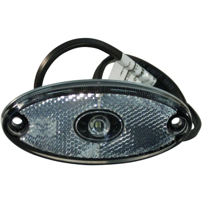 Afbeelding van Aspöck Flatpoint II led wit DC Kabel 500mm Aspock Contourverlichting Rood (Oranje,Wit) BouwmanAanhangwagens.nl