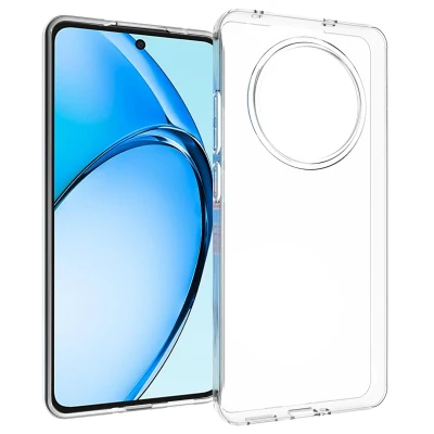 Afbeelding van Oppo Reno 12F (5G) Hoesje Siliconen en TPU (zacht) Accezz Backcover/Softcase Transparant Telefoonhoesje
