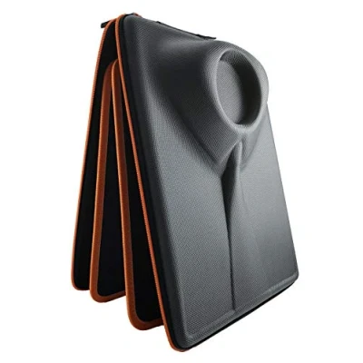 Afbeelding van Packshi® hemd drager reiskoffer met kreukvrije opvouwer &amp; GRATIS bonustag Geschenk voor mannen Reisaccessoires gadgets, beschermernde reis tassen overhemden shuttle Box Oranje