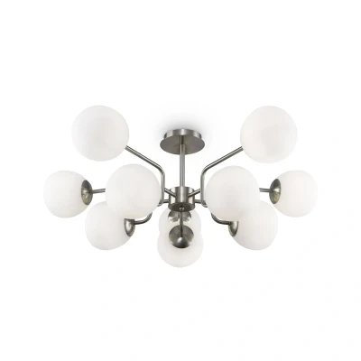 Afbeelding van Maytoni Erich plafondlamp, 10 lamps, nikkel