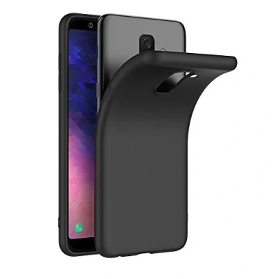 Afbeelding van AICEK Samsung Galaxy A6 Plus 2018 Hoes, Zwart Silicone Beschermhoesje voor Case TPU Bumper telefoonhoes (6,0 inch)