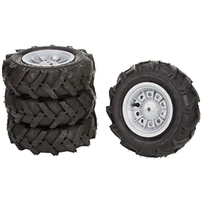 Afbeelding van Rolly Toys 40 918 1 luchtbanden voor kindervoertuigen (4 stuks, zilveren velgen, 310x95 mm) 409181