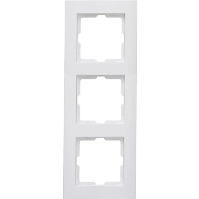 Afbeelding van Kopp Athenis 3 voudig afdekframe, arctisch wit, mat oppervlak, 402732060