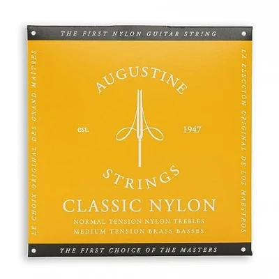 Afbeelding van Augustine Klassieke Gitaarsnaren Classic Gold Label normale spanning Set normaal/medium