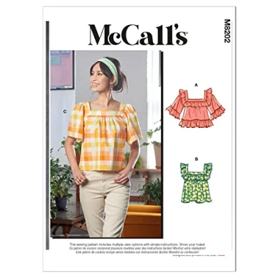 Afbeelding van McCalls Naaipatroon M8202ZZ L XL XXL) Misses Tops, Multi Colour