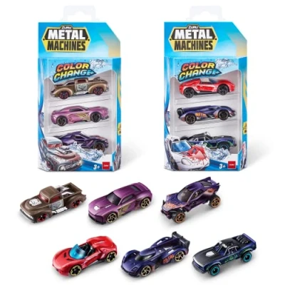 Afbeelding van Zuru Metal Machines 67116 Color Change Car Series 4, (6 stuks), stijlen kunnen variëren racewagen, Die Cast Auto, Speelgoedauto, Kleurverandering