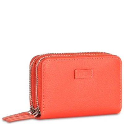 Afbeelding van JASLEN Portemonnee en Coin Purse: Stijlvolle Mini Met Rits Wallet. RFID bescherming, Rood