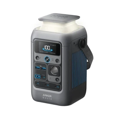 Afbeelding van Anker SOLIX C300 DC Power Bank Station, voor buiten, 288 Wh (90.000 mAh), draagbare energiecentrale, LiFePO₄ accu, 300 W zonnegenerator, kamperen/reizen/noodgevallen (geen wandlader inbegrepen)