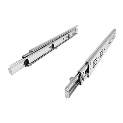 Afbeelding van 1 paar SOTECH Volledig uittrekbare Geleiders KV4 45 H45 L550 NF met Steunbeugel (Lengte 550 mm ingeschoven/Draagvermogen kg) Ladeverlenging voor Houten