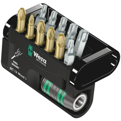 Afbeelding van Wera 12 delige bitset Bit Check wood 1