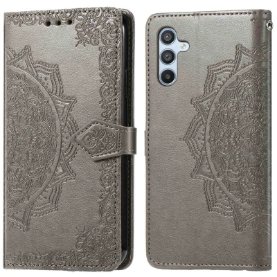 Afbeelding van Samsung Galaxy A56 Hoesje Kunstleder imoshion Bookcase Grijs Telefoonhoesje