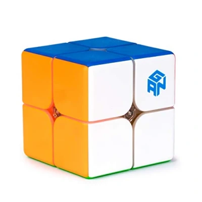 Afbeelding van GAN 249 V2, 2x2 Speed Cube Mini Puzzle Toy 2x2x2 Magic 49mm (stickerloos)