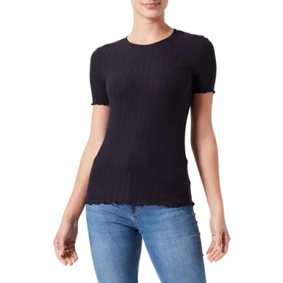 Afbeelding van VILA MIT Kurzen ÄRMELN Rundhals Tshirt basic, Dames, Maat: Medium, Black beauty