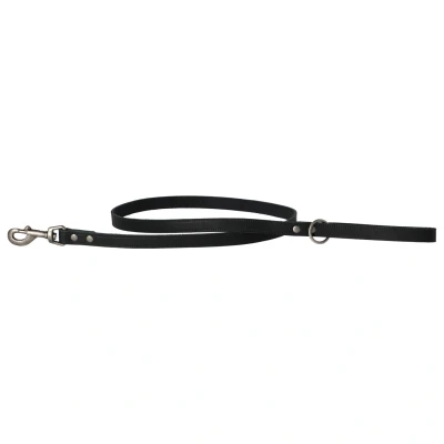 Afbeelding van Adori Looplijn Vetleder Met Print Hondenriem 130x1.8 cm Zwart M/L