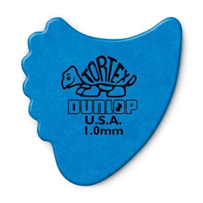 Afbeelding van Dunlop Tortex® Fin 1.0mm Blauw 6 pack